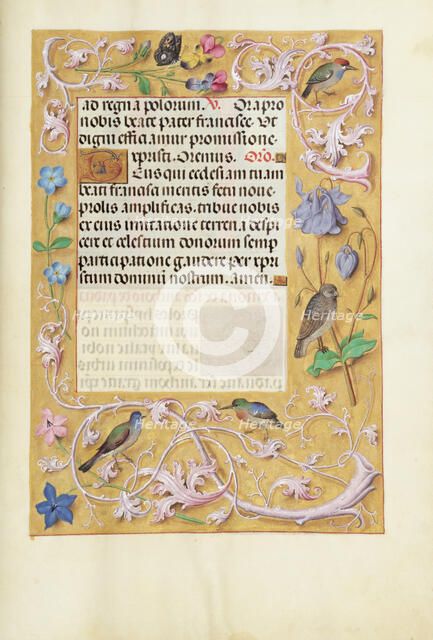 Decorated Text Page; Spinola Hours, about 1510-1520. Creator: Unknown.