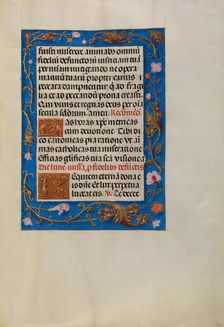 Decorated Text Page; Spinola Hours, about 1510-1520. Creator: Unknown