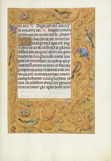 Decorated Text Page; Spinola Hours, about 1510-1520. Creator: Unknown