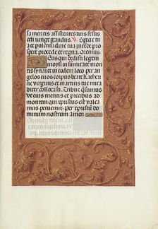 Decorated Text Page; Spinola Hours, about 1510-1520. Creator: Unknown