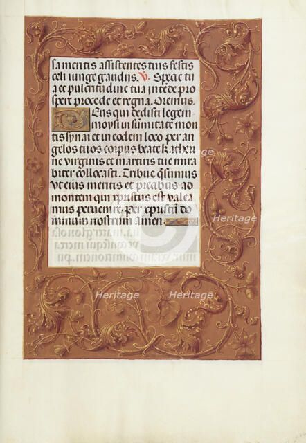 Decorated Text Page; Spinola Hours, about 1510-1520. Creator: Unknown.