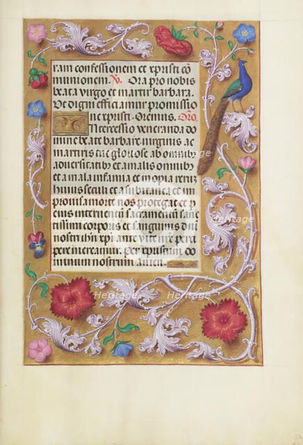 Decorated Text Page; Spinola Hours, about 1510-1520. Creator: Unknown.