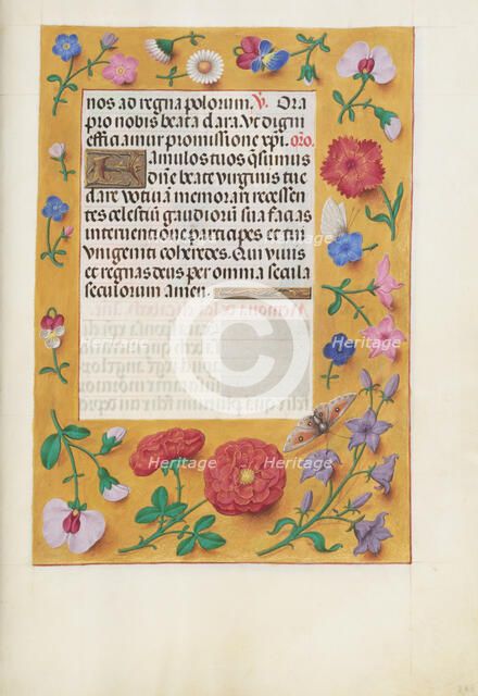 Decorated Text Page; Spinola Hours, about 1510-1520. Creator: Unknown.