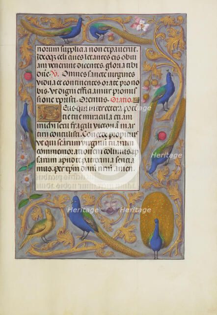 Decorated Text Page; Spinola Hours, about 1510-1520. Creator: Unknown.