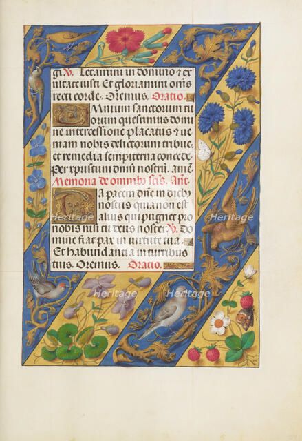 Decorated Text Page; Spinola Hours, about 1510-1520. Creator: Unknown.