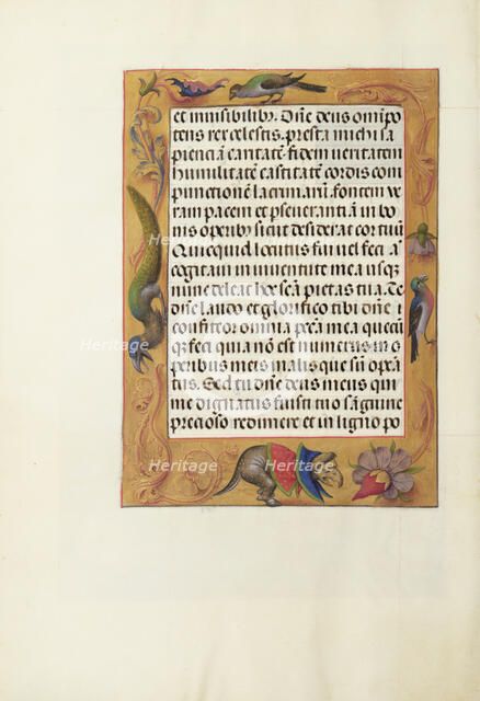 Decorated Text Page; Spinola Hours, about 1510-1520. Creator: Unknown.