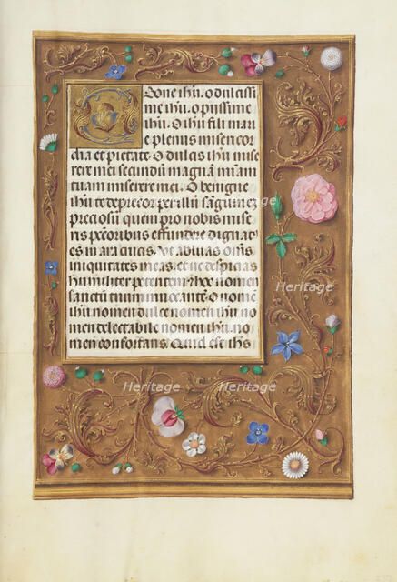 Decorated Text Page; Spinola Hours, about 1510-1520. Creator: Unknown.
