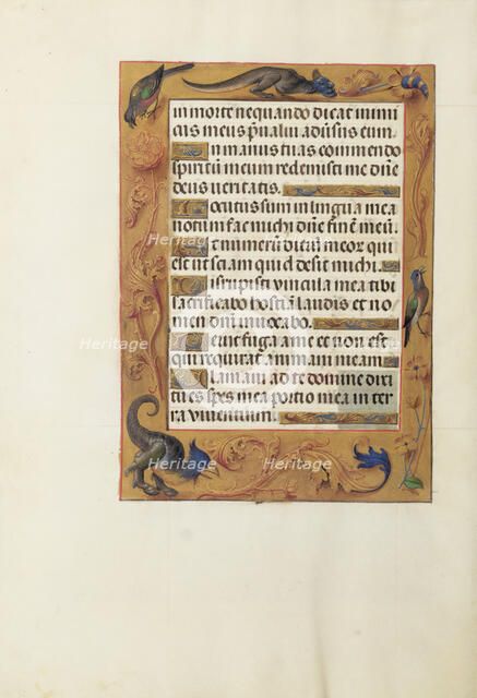 Decorated Text Page; Spinola Hours, about 1510-1520. Creator: Unknown.
