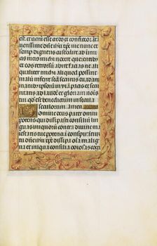 Decorated Text Page; Spinola Hours, about 1510-1520. Creator: Unknown