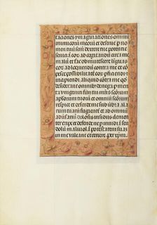 Decorated Text Page; Spinola Hours, about 1510-1520. Creator: Unknown