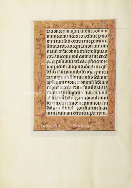 Decorated Text Page; Spinola Hours, about 1510-1520. Creator: Unknown.