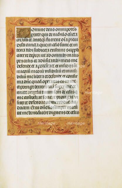 Decorated Text Page; Spinola Hours, about 1510-1520. Creator: Unknown.