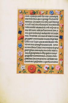 Decorated Text Page; Spinola Hours, about 1510-1520. Creator: Unknown