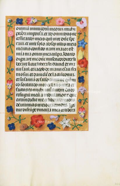 Decorated Text Page; Spinola Hours, about 1510-1520. Creator: Unknown.