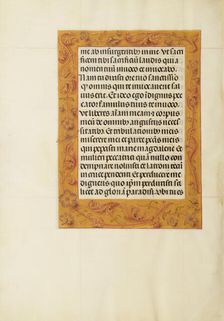 Decorated Text Page; Spinola Hours, about 1510-1520. Creator: Unknown