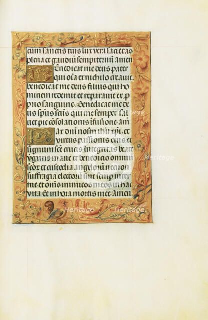 Decorated Text Page; Spinola Hours, about 1510-1520. Creator: Unknown.