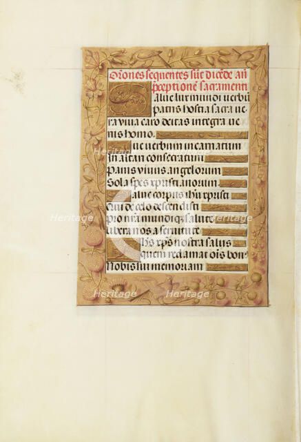 Decorated Text Page; Spinola Hours, about 1510-1520. Creator: Unknown.