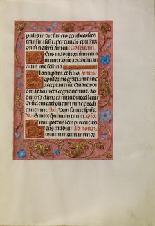 Decorated Text Page; Spinola Hours, about 1510-1520. Creator: Unknown