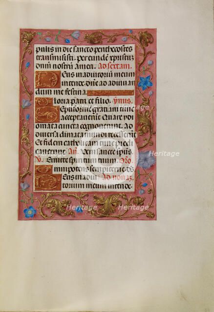 Decorated Text Page; Spinola Hours, about 1510-1520. Creator: Unknown.