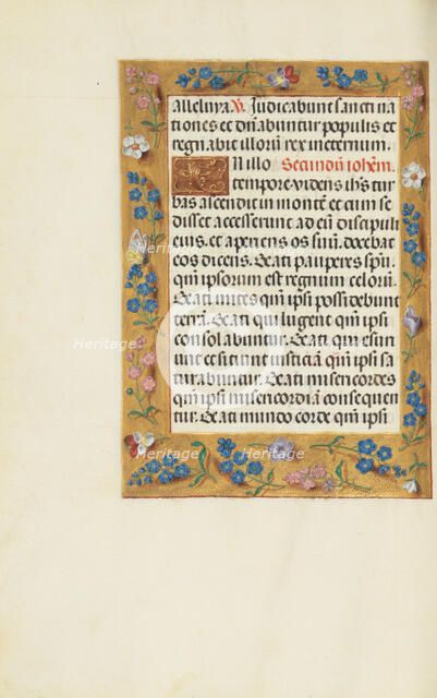 Decorated Text Page; Spinola Hours, about 1510-1520. Creator: Unknown.