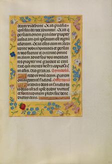 Decorated Text Page; Spinola Hours, about 1510-1520. Creator: Unknown