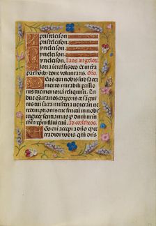 Decorated Text Page; Spinola Hours, about 1510-1520. Creator: Unknown