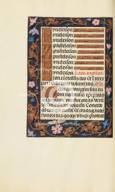 Decorated Text Page; Spinola Hours, about 1510-1520. Creator: Unknown.