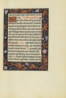 Decorated Text Page; Spinola Hours, about 1510-1520. Creator: Unknown