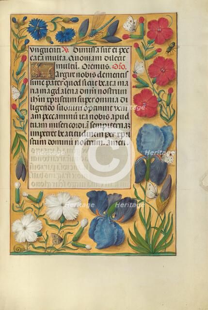Decorated Text Page; Spinola Hours, about 1510-1520. Creator: Unknown.