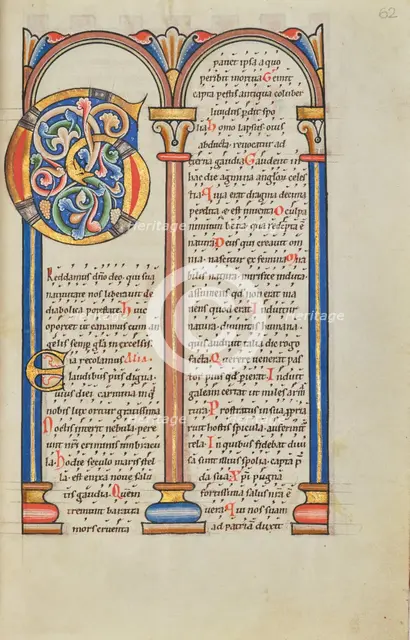 Decorated Text Page; Stammheim Missal, probably 1170s. Creator: Unknown.
