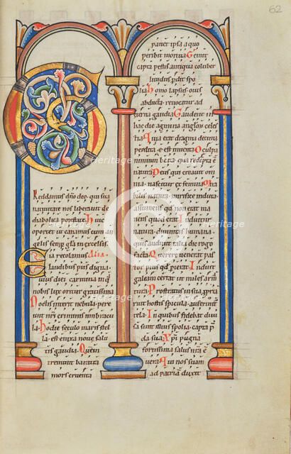 Decorated Text Page; Stammheim Missal, probably 1170s. Creator: Unknown.