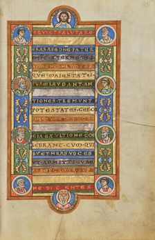 Decorated Text Page; Stammheim Missal, probably 1170s. Creator: Unknown