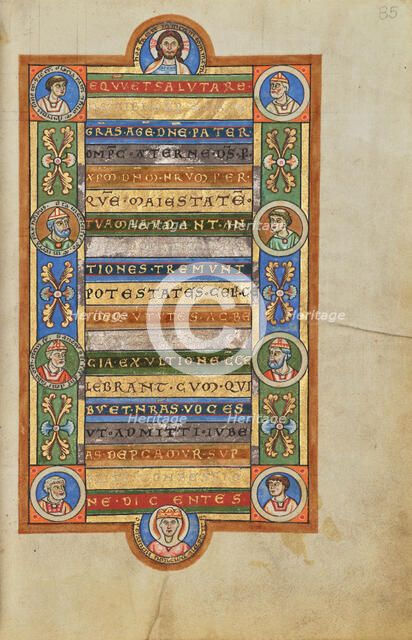 Decorated Text Page; Stammheim Missal, probably 1170s. Creator: Unknown.