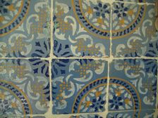 Decorated tiles, Dar Essid Museum, Sousse, Tunisia, 2009. Creator: Amanda Waite