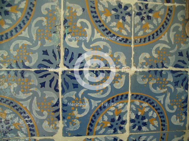Decorated tiles, Dar Essid Museum, Sousse, Tunisia, 2009.  Creator: Amanda Waite.