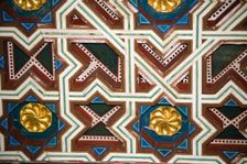 Decorative tiling, the Alcazar, Seville, Andalusia, Spain, 2007. Creator: Samuel Magal