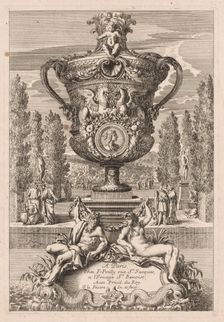 Decorative Urn, 1600s. Creator: Jean Le Pautre (French, 1618-1682)