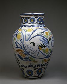 Decorative vase with a bird, 20th century. Creator: Andre Derain