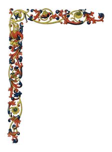 Decorative border, c15th century, (1843).Artist: Henry Shaw