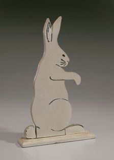 Decorative bunny from the porch of the Powell family vacation cottage, mid 20th Century. Creator: Unknown