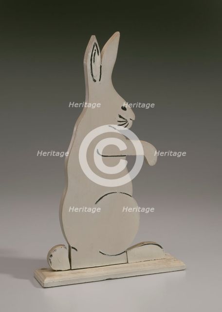 Decorative bunny from the porch of the Powell family vacation cottage, mid 20th Century. Creator: Unknown.
