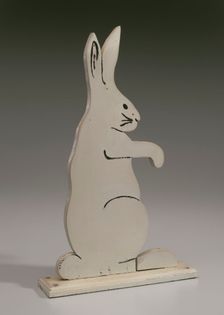 Decorative bunny from the porch of the Powell family vacation cottage, mid 20th century. Creator: Unknown