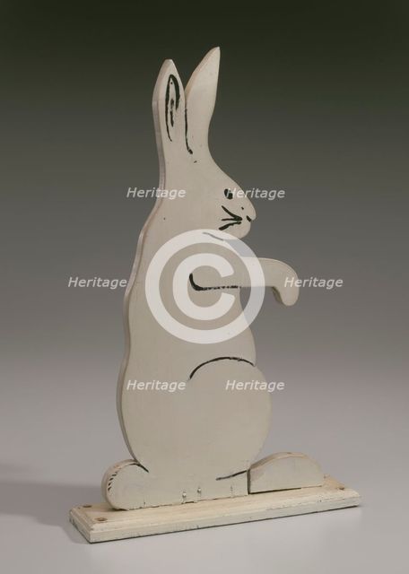 Decorative bunny from the porch of the Powell family vacation cottage, mid 20th century. Creator: Unknown.