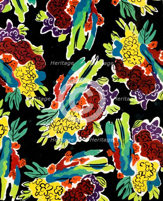 'Decorative Composition, Individual flowers', C1900-1949. Artist: Alexandra Exter