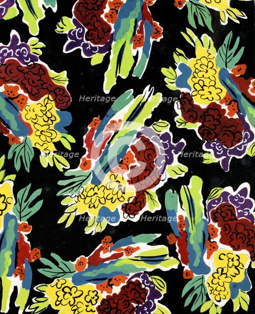 'Decorative Composition, Individual flowers', C1900-1949. Artist: Alexandra Exter