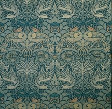 Decorative fabric, 1876-1890. Creator: Morris, William, Morris Tapestry Works (1834-1896)