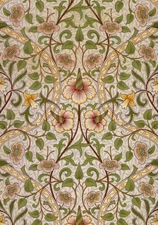 Decorative fabric, 1876-1890. Creator: Morris, William, Morris Tapestry Works (1834-1896)
