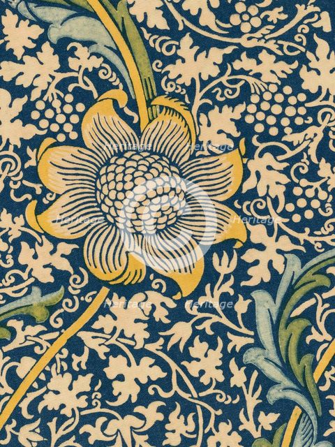 Decorative fabric, 1876. Creator: Morris, William, Morris Tapestry Works (1834-1896).