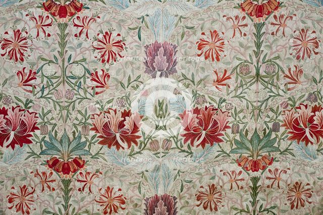 Decorative fabric, 1880. Creator: Morris, William, Morris Tapestry Works (1834-1896).