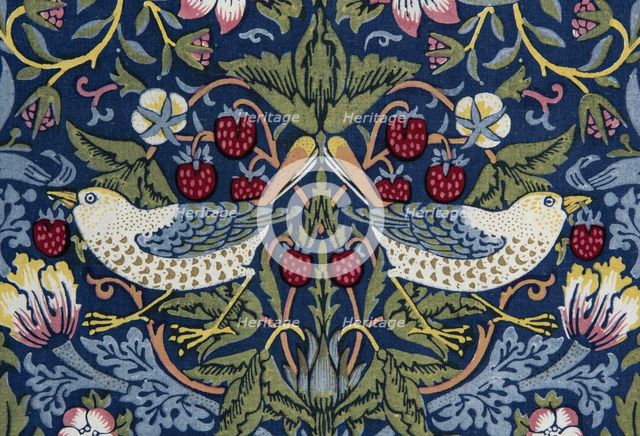 Decorative fabric, 1883. Creator: Morris, William, Morris Tapestry Works (1834-1896).